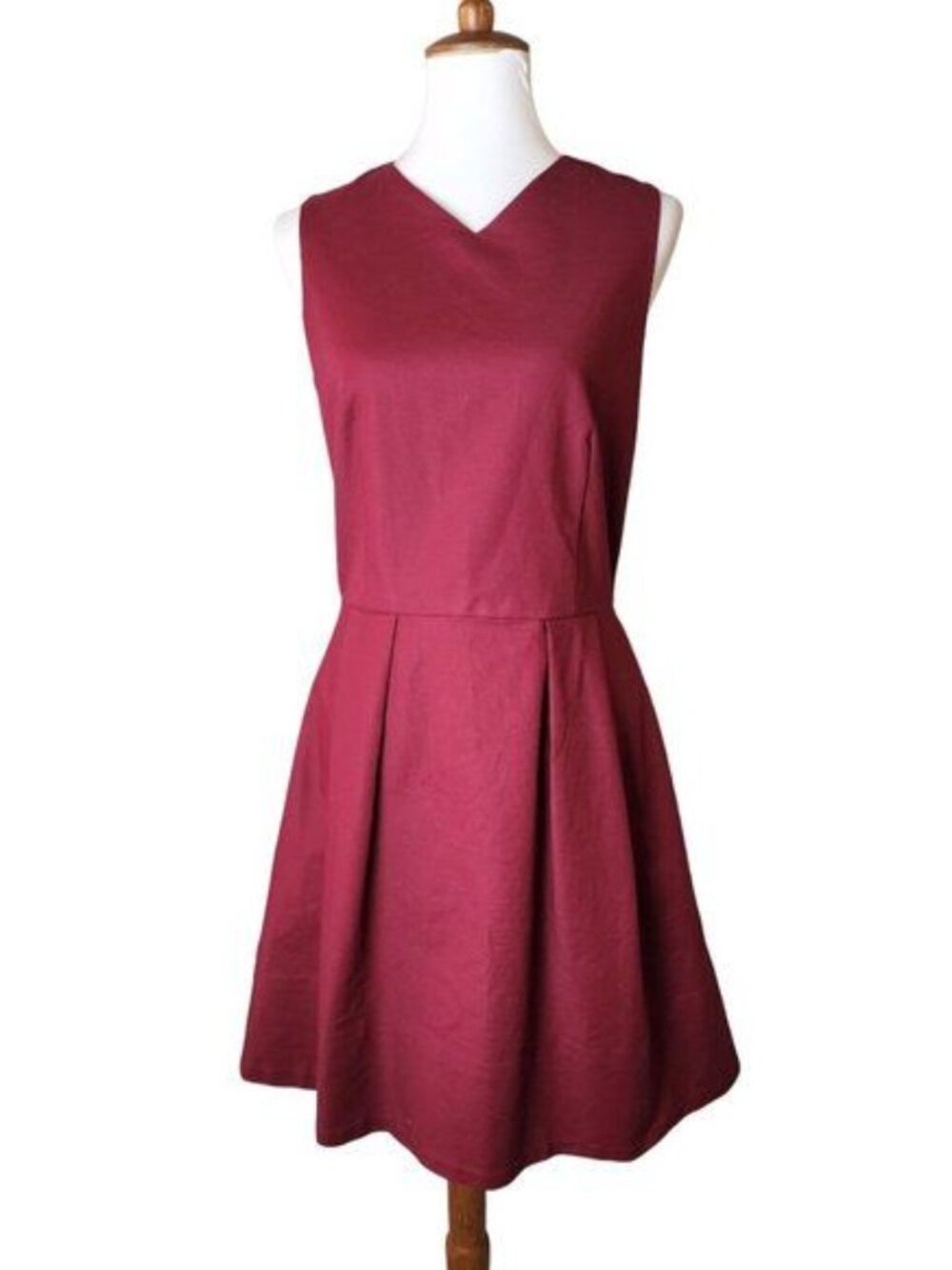 Gap  A Line Dress with Pockets Burgundy  Womens Size 8 Tall